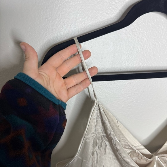 Vintage Val Mode Lingerie Shimmery Gold Night Gown Slip Dress - Picture 6 of 11